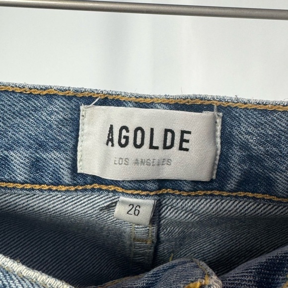 AGOLDE Riley High Rise Straight Crop in Endeavor Blue Size 26‎ - Picture 5 of 8